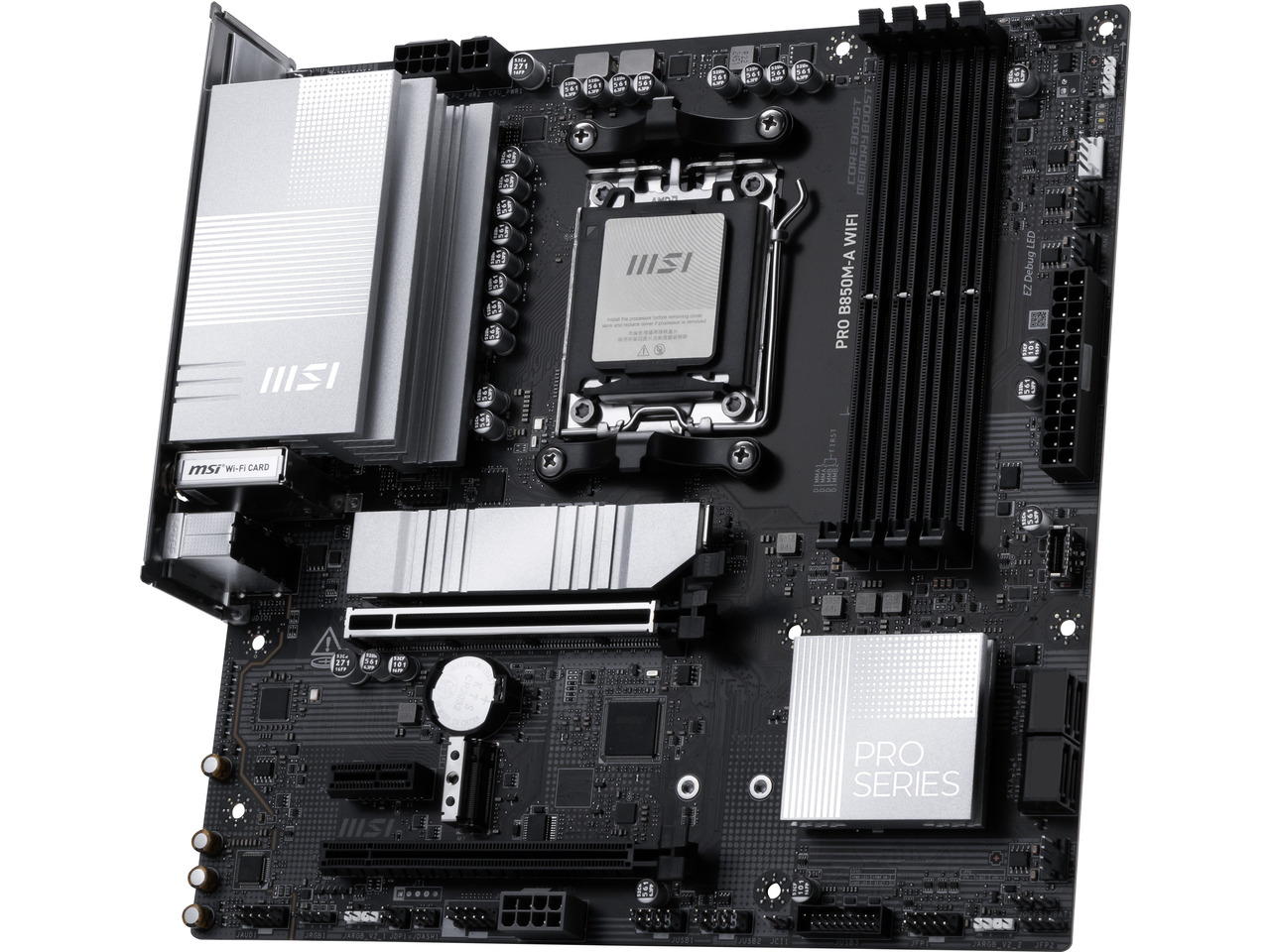 MSI PRO B850M-A WIFI AM5 , Wi- - Am5 Micro Atx Pcie 5.0 Motherboard review and price