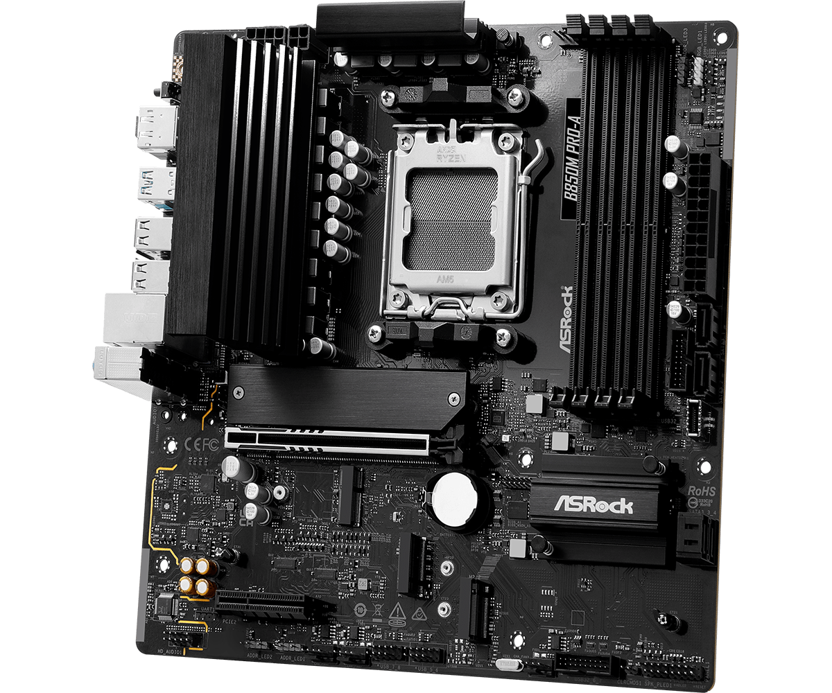 B850M PRO-A  ASROCK B850 Mothe - Am5 Micro Atx Pcie 5.0 Motherboard review and price